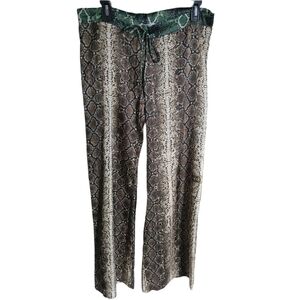 Ramona LaRue Snakeskin Mandy Silk Pants